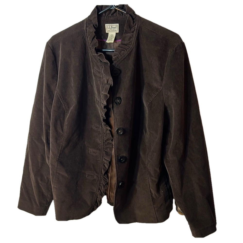 L.L. Bean Brown Corduroy Dress Jacket